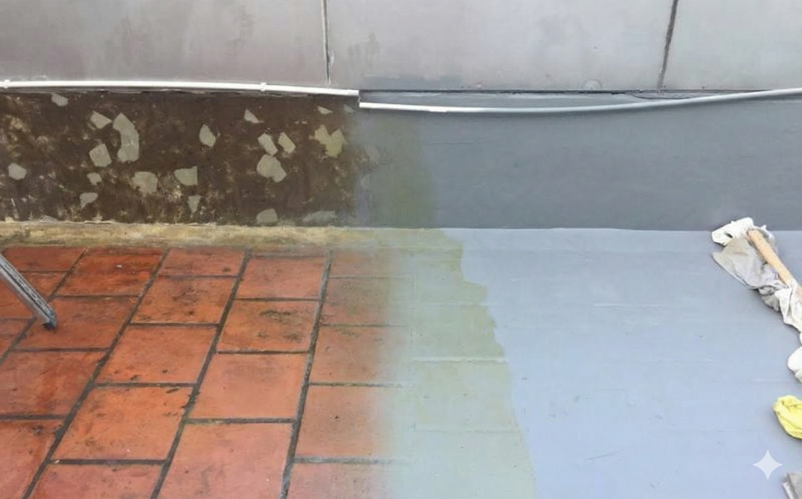 Hình ảnh trước và sau khi chống thấm